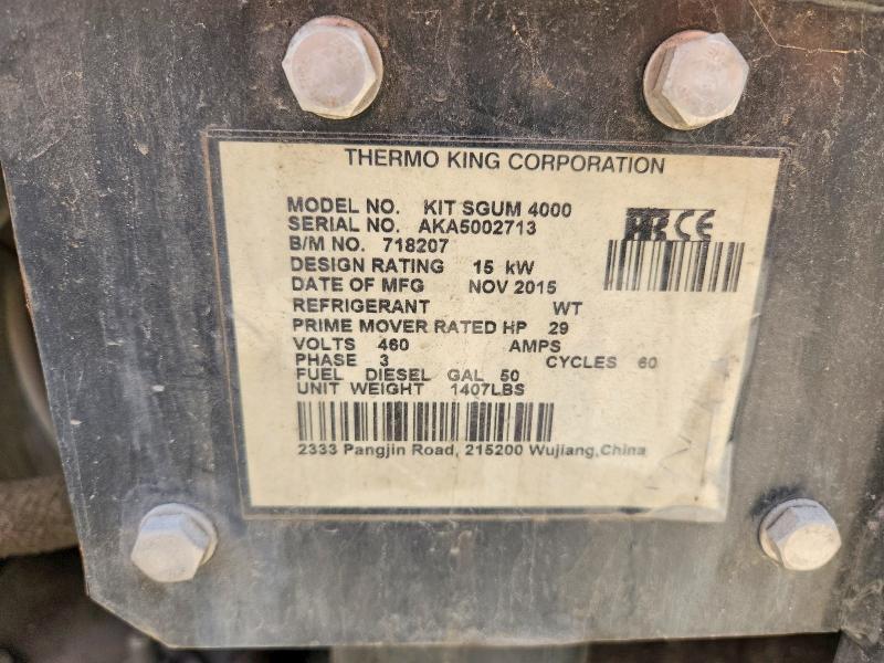 2015 Thermo King SG 4000 Generation
