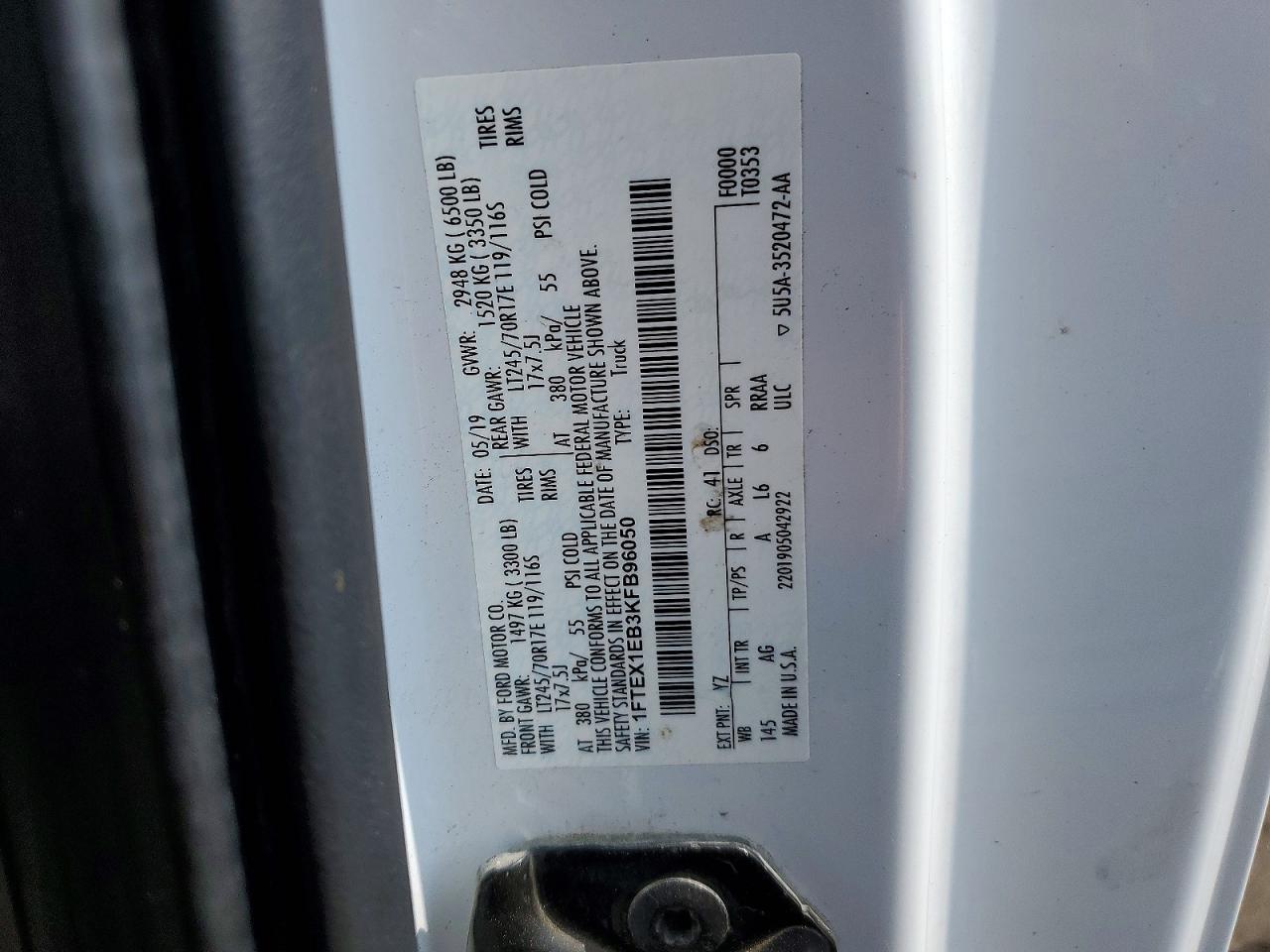 2019 Ford F150 Super Cab