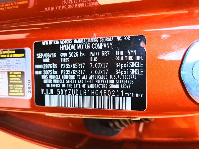 2017 Hyundai Santa fe Sport 2.4l
