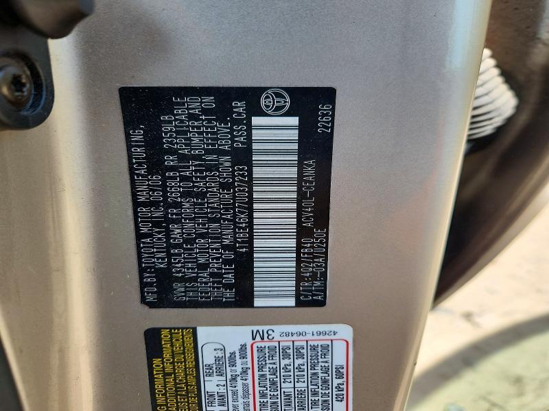 2007 Toyota Camry le