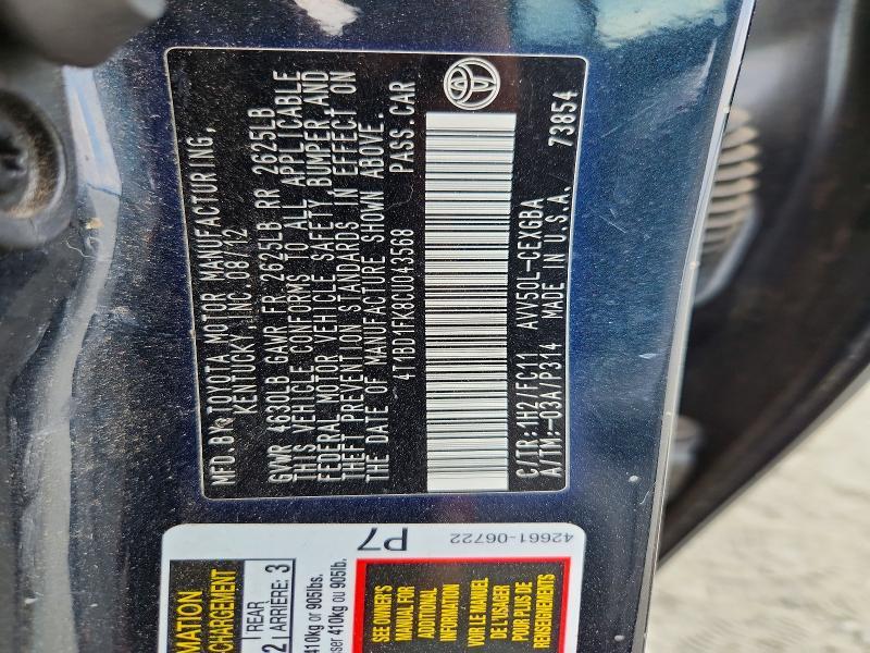 2012 Toyota Camry Hybrid xle