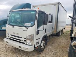 Salvage trucks for sale at Temple, TX auction: 2017 Isuzu NPR HD BOX Truck