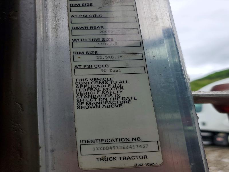 2014 Kenworth T800 Semi Truck