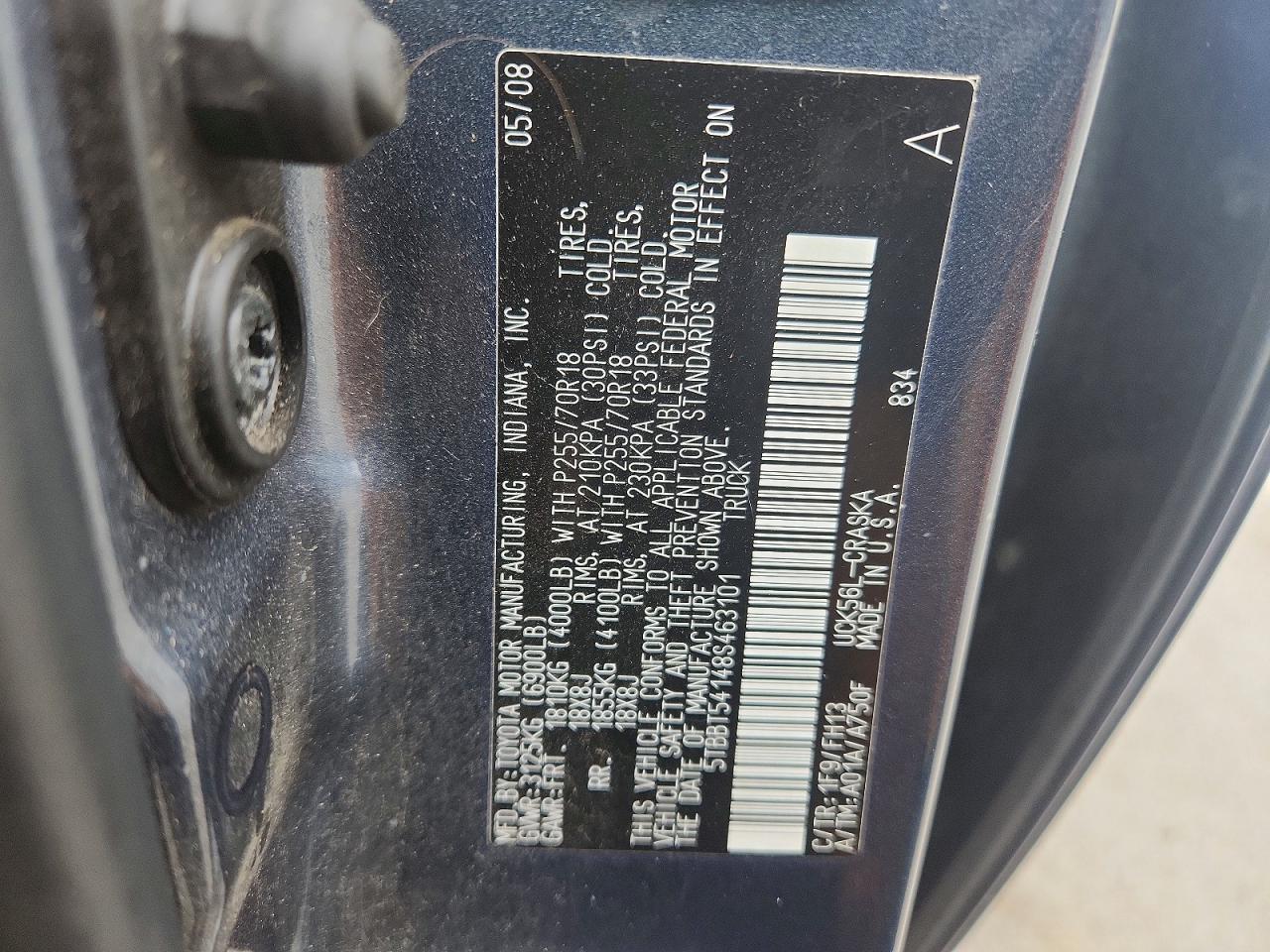 2008 Toyota Tundra Grade