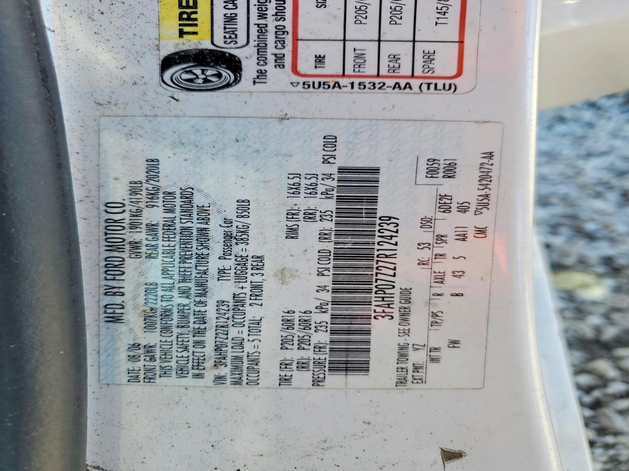 2007 Ford Fusion se