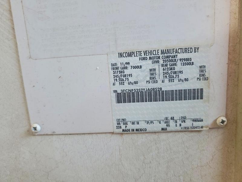 2000 Ford F550 Super Duty Stripped Chassis