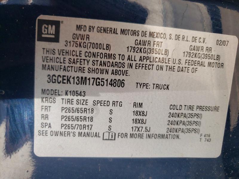 2007 Chevrolet Silverado K1500 Crew Cab