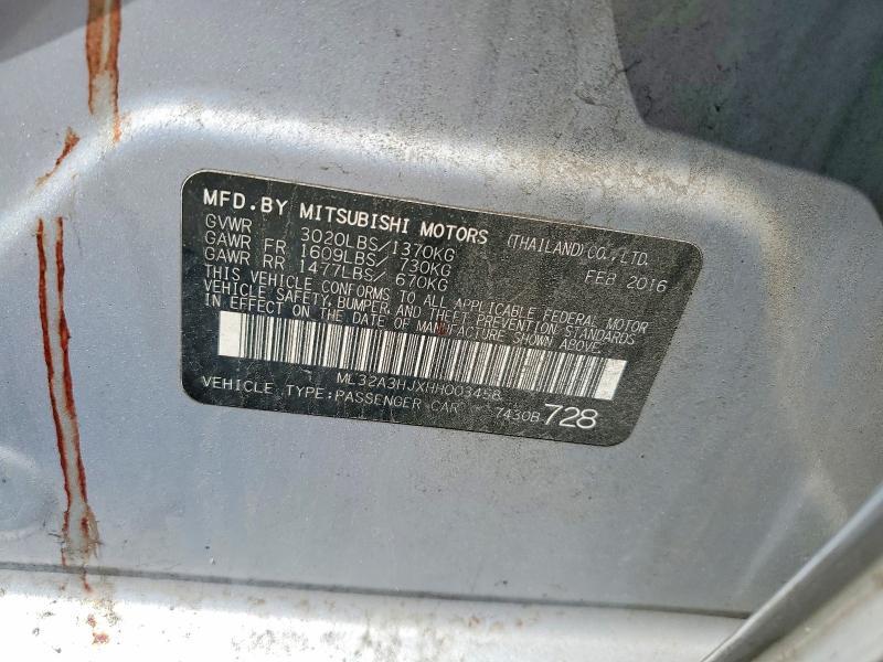 2017 Mitsubishi Mirage es