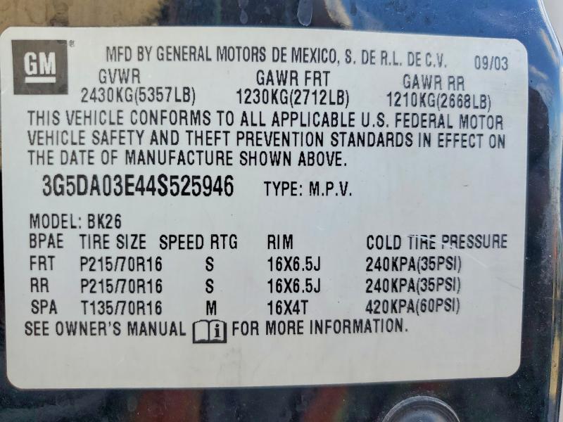 2004 Buick Rendezvous cx