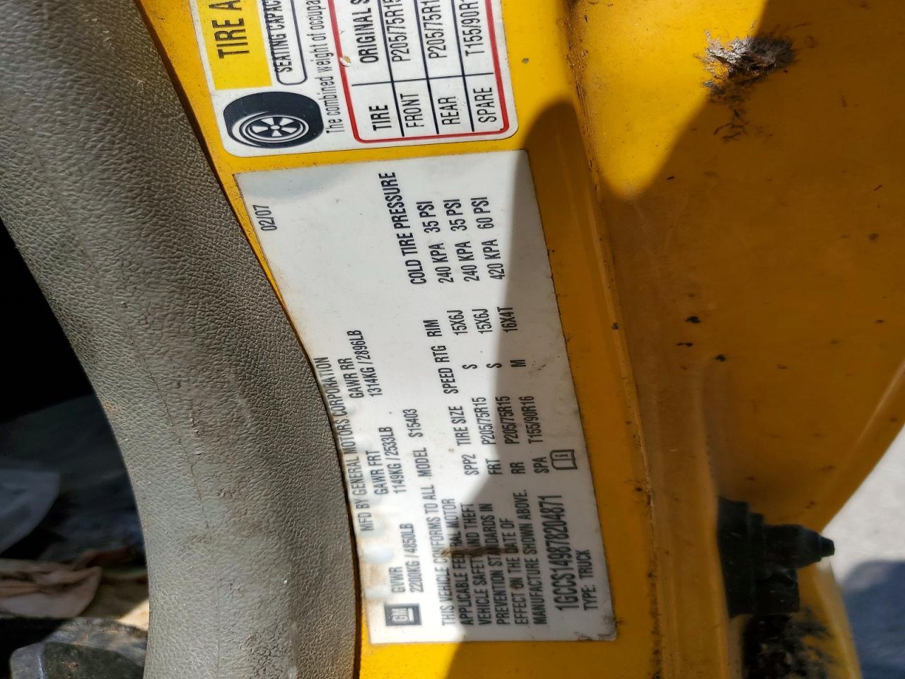 2007 Chev Colorado