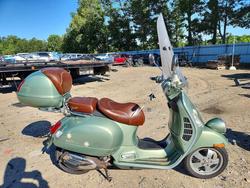 Salvage motorcycles for sale at Hampton, VA auction: 2009 Vespa GTS 250