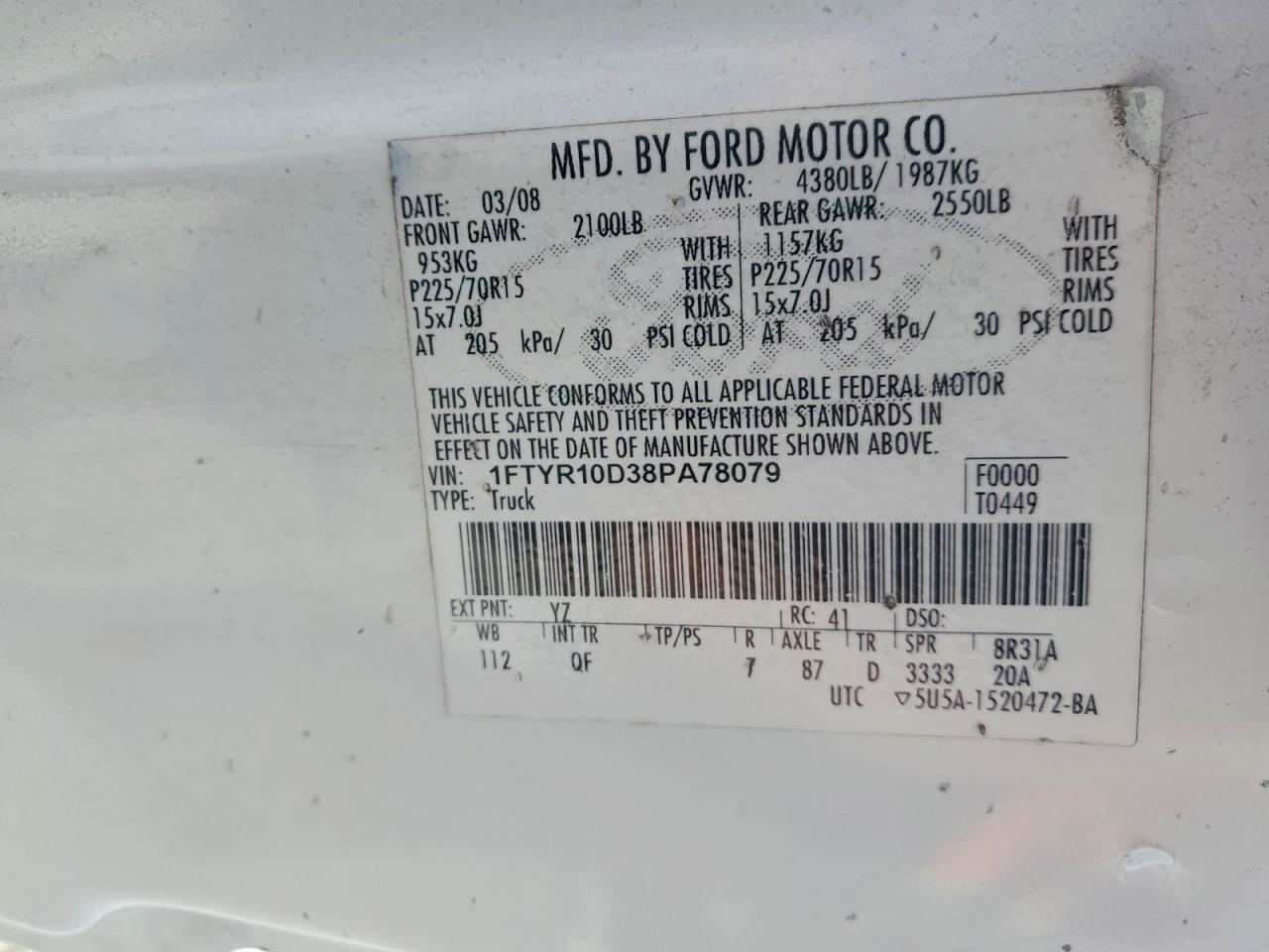 2008 Ford Ranger