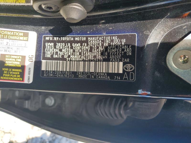 2017 Toyota Corolla le