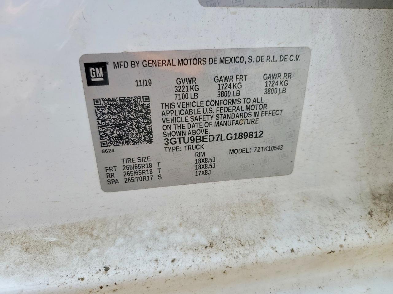 2020 GMC Sierra K1500 SLE