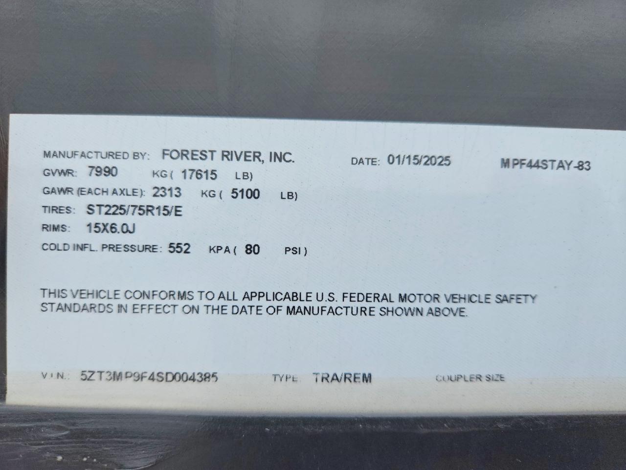 2025 Forest River Trailer