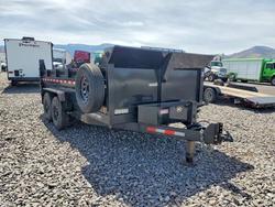 Salvage trucks for sale at Reno, NV auction: 2025 Sure Trac ST8214HLOD-B-140 Dump Trailer