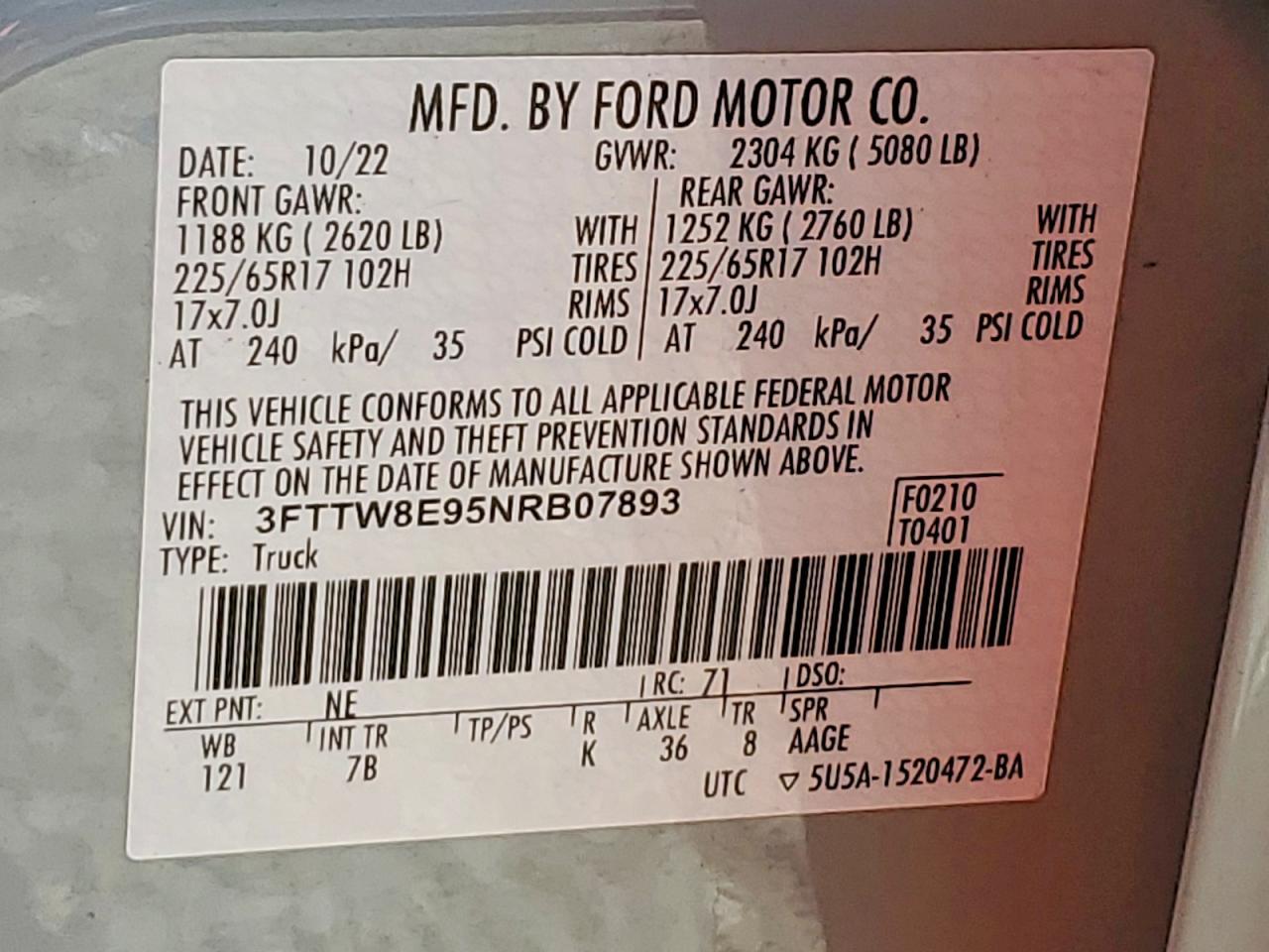 2022 Ford Maverick XL