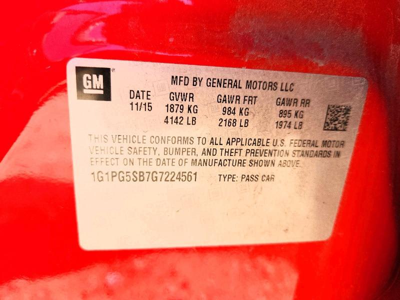 2016 Chevrolet Cruze Limited ltz