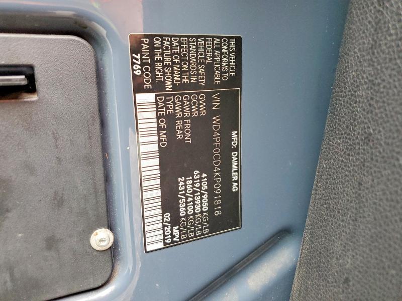 2019 Mercedes-Benz Sprinter 2500/3500 Delivery van