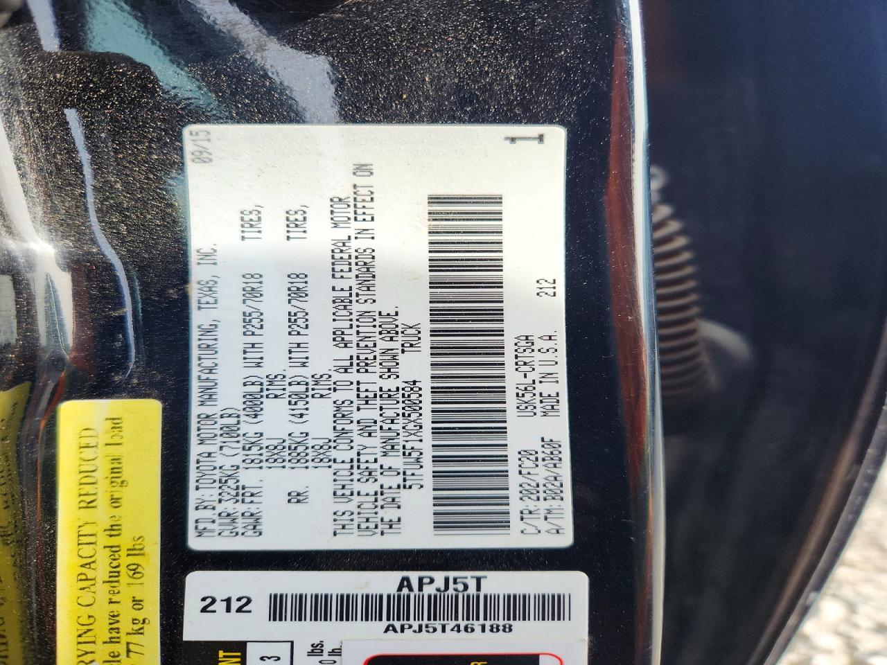 2016 Toyota Tundra SR5