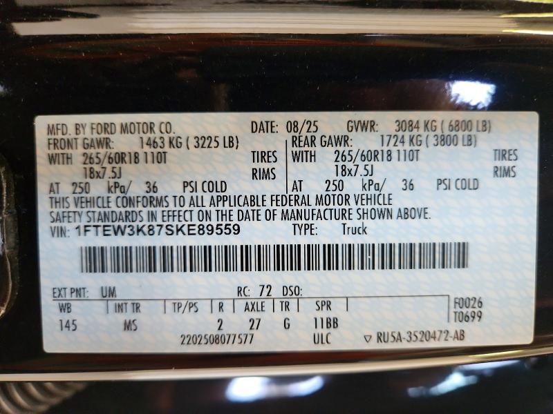 2025 Ford F150 XLT