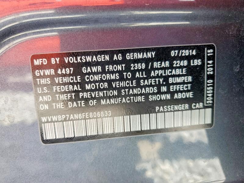2015 Volkswagen Cc Sport