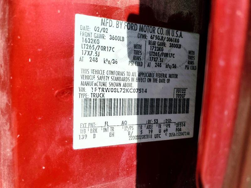 2002 Ford F150 Supercrew