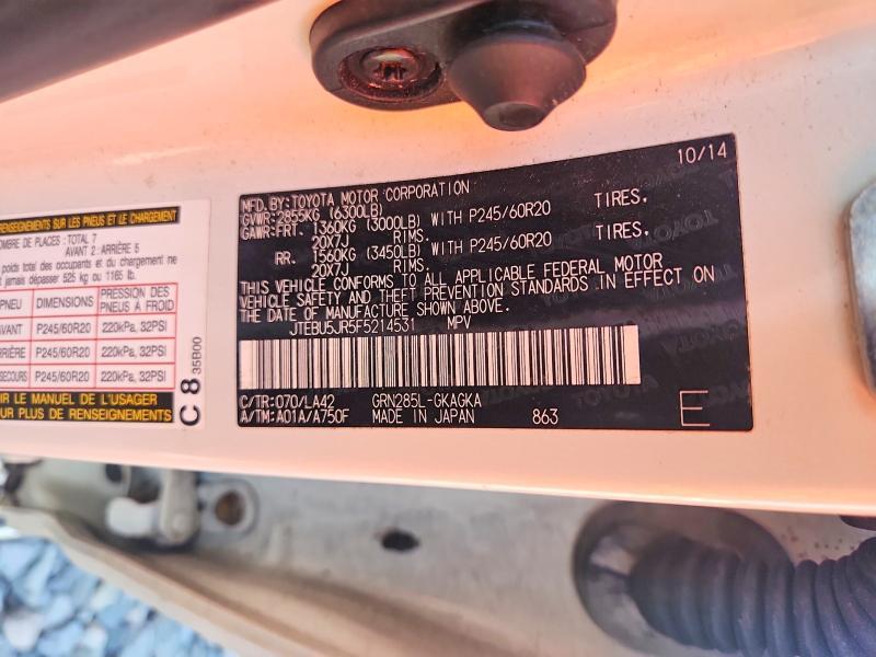 2015 Toyota 4runner Limited
