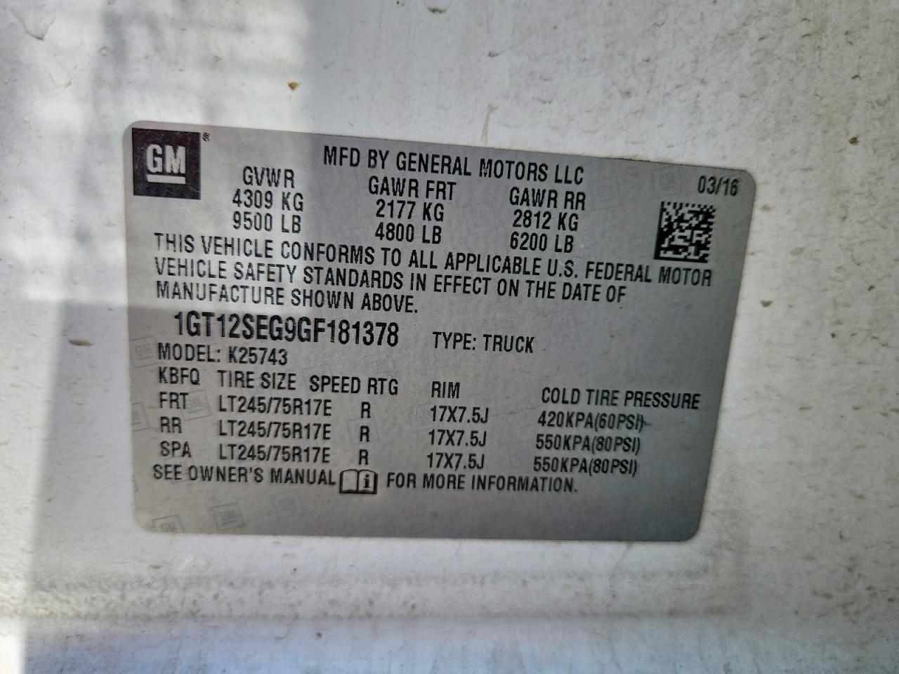 2016 GMC Sierra K2500 SLE