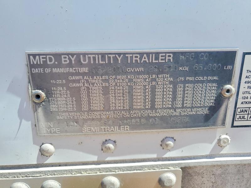 2011 Utility VS2RA Refrigerated Van Trailer