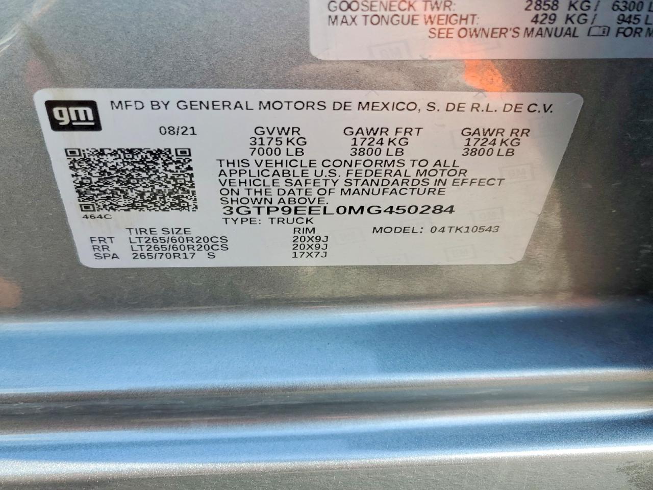 2021 GMC Sierra K1500 AT4