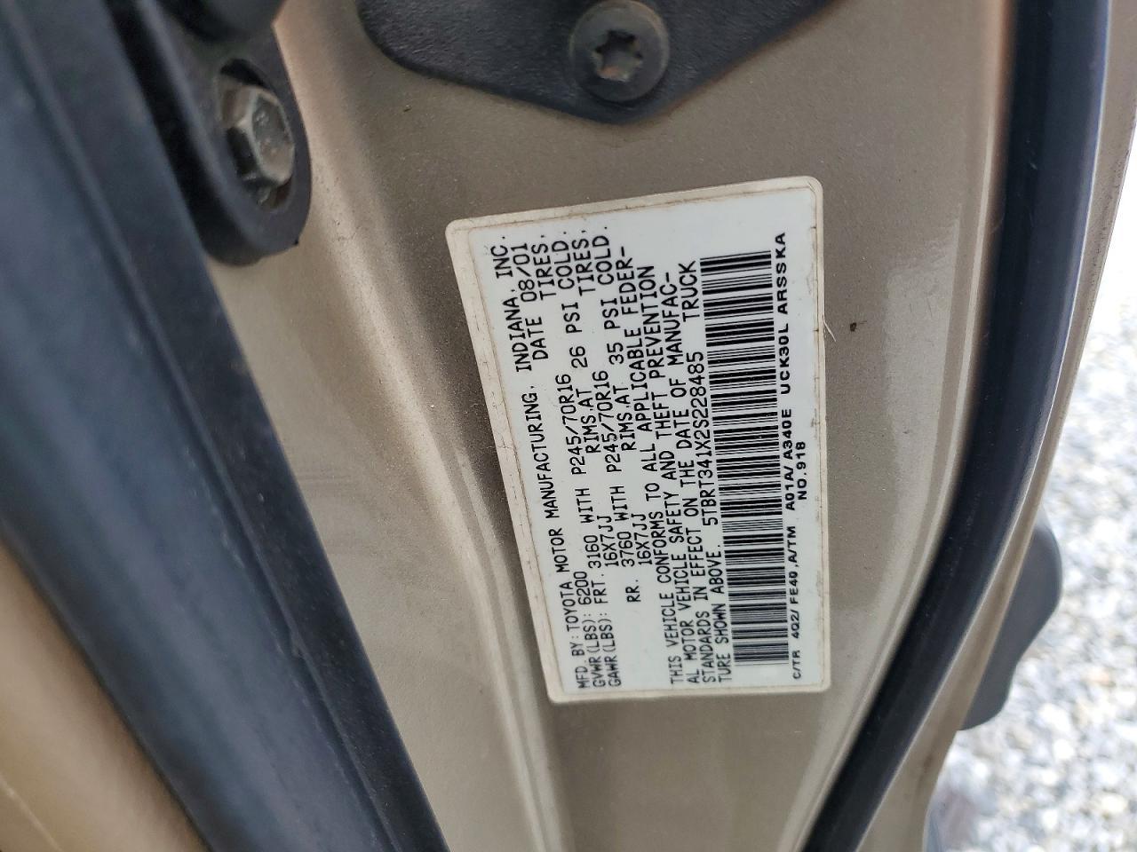 2002 Toyota Tundra SR5 V8