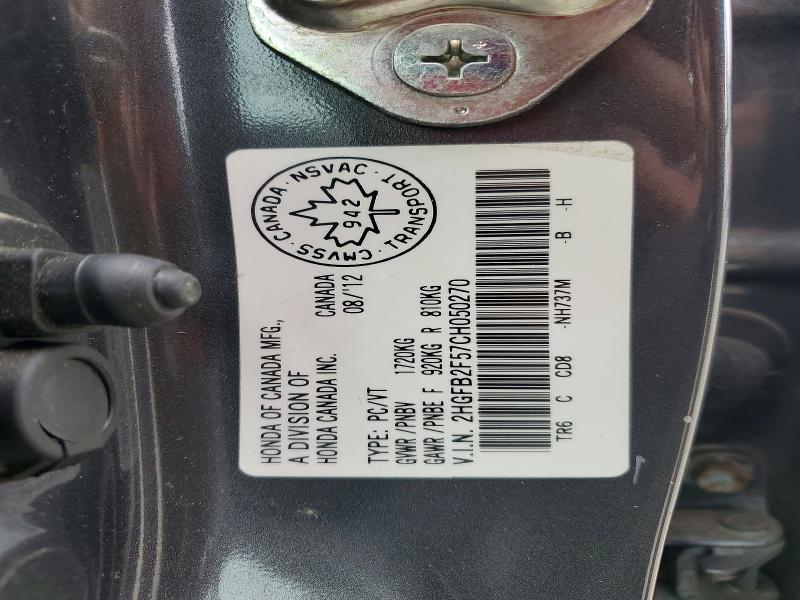 2012 Honda Civic lx