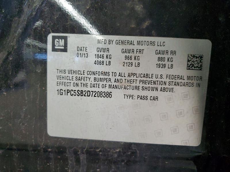 2013 Chevrolet Cruze lt