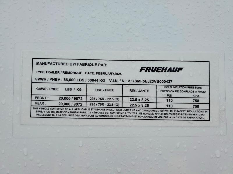 2027 Fruehauf DRY Van Trailer