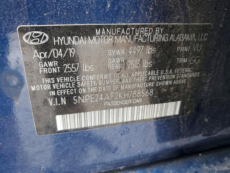 2019 Hyundai Sonata se