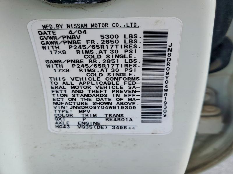 2004 Nissan Pathfinder se