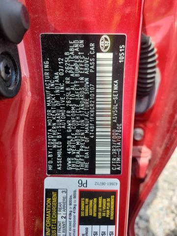 2012 Toyota Camry le