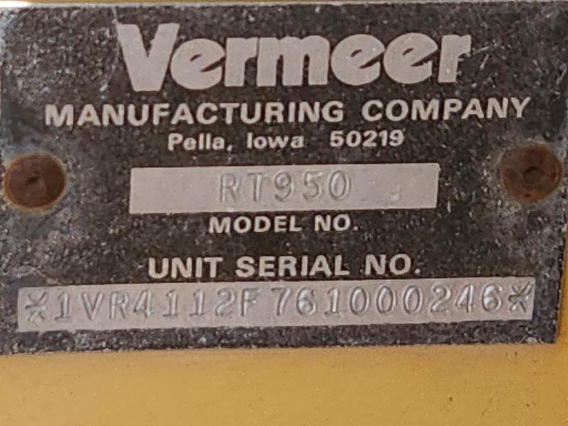 2010 Vermeer RT950 Trencher