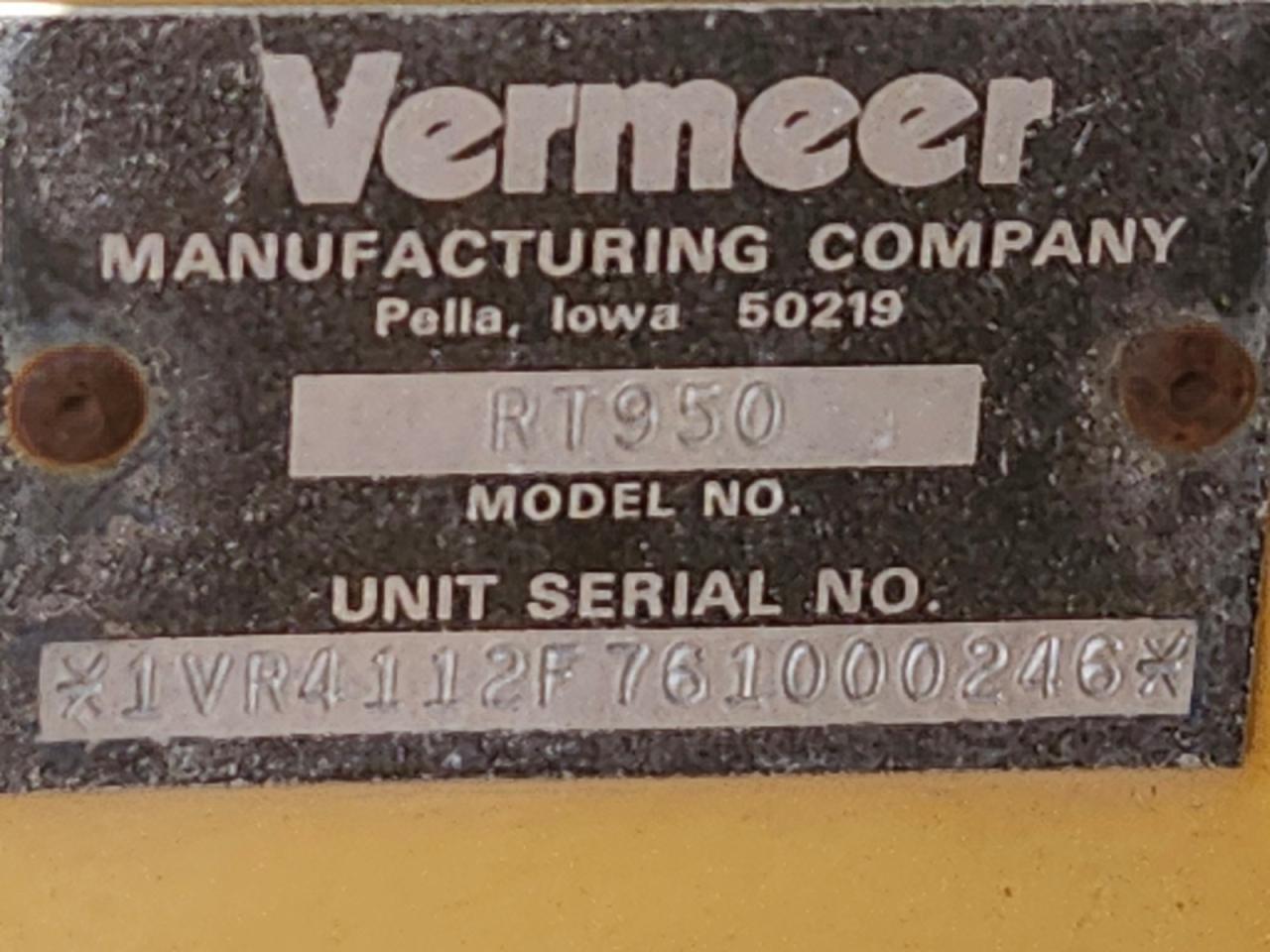 2010 Vermeer RT950 Trencher