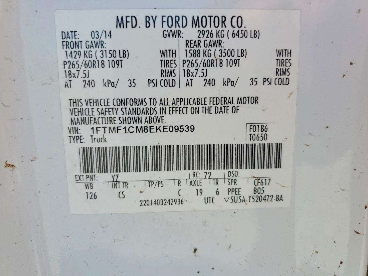 2014 Ford F150