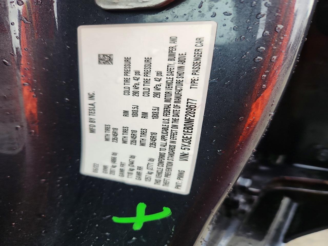 2022 Tesla Model 3
