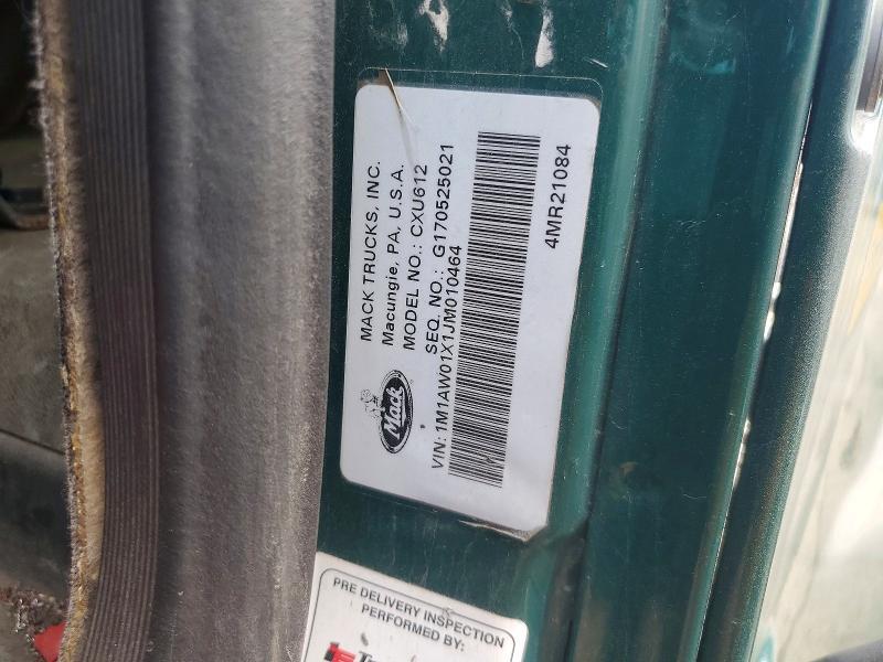 2018 Mack Cxu612 Semi Truck