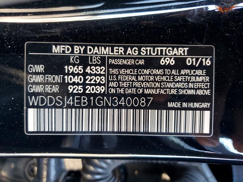 2016 Mercedes-Benz Cla 250
