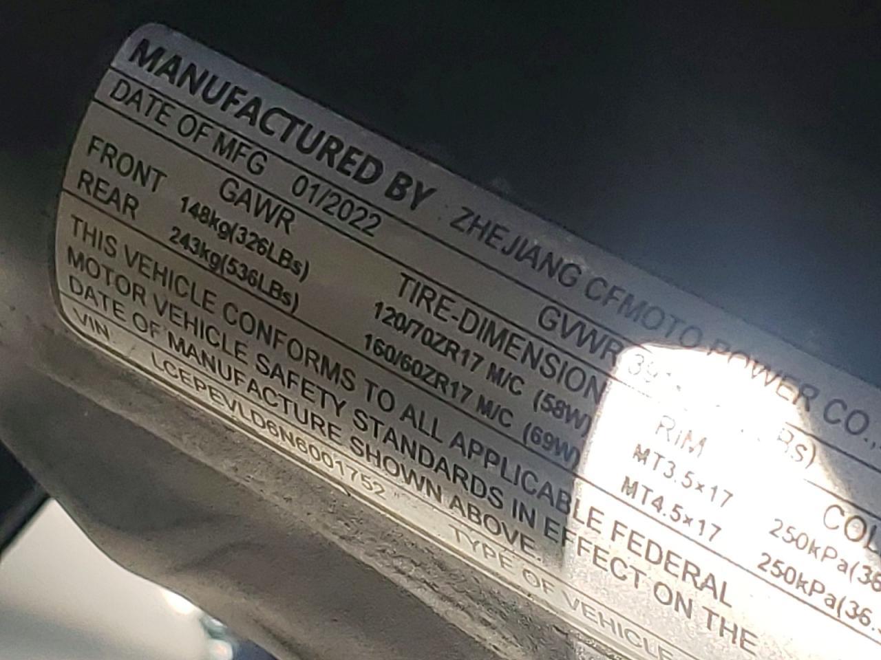 2022 Cfmoto CF650