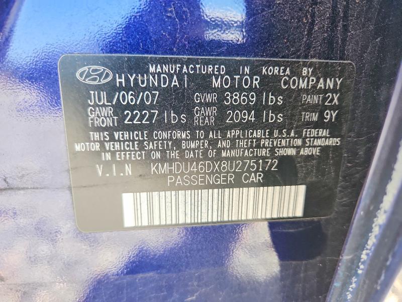 2008 Hyundai Elantra gls