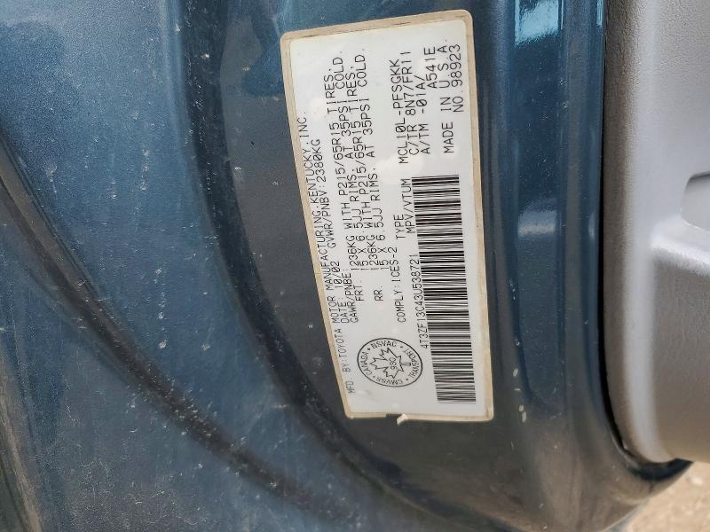 2003 Toyota Sienna le