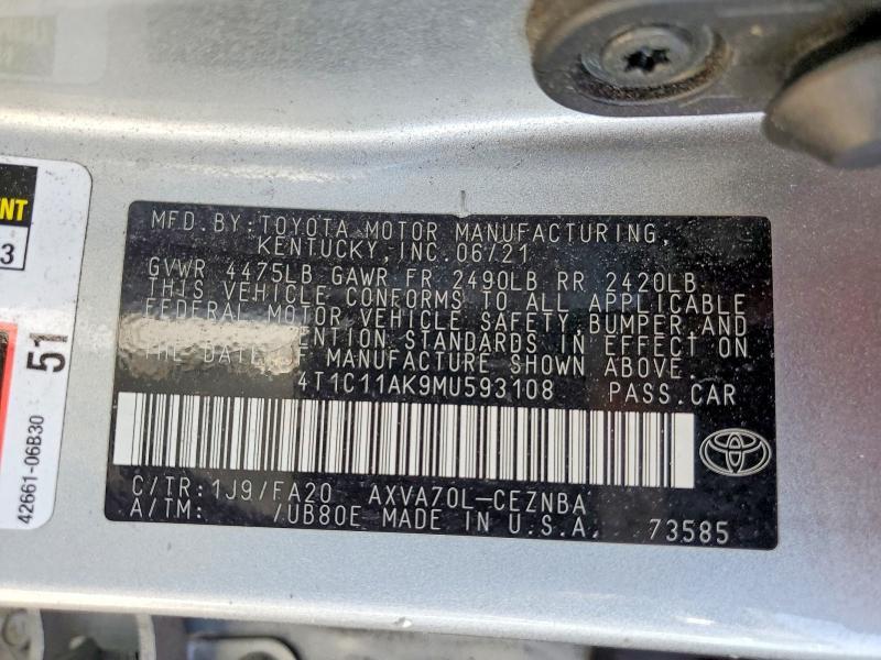 2021 Toyota Camry le