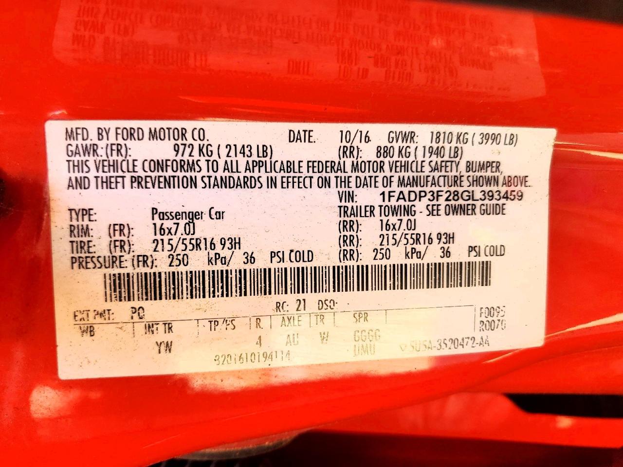 2016 Ford Focus se