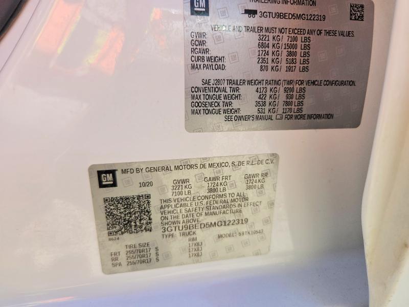 2021 GMC Sierra K1500 SLE